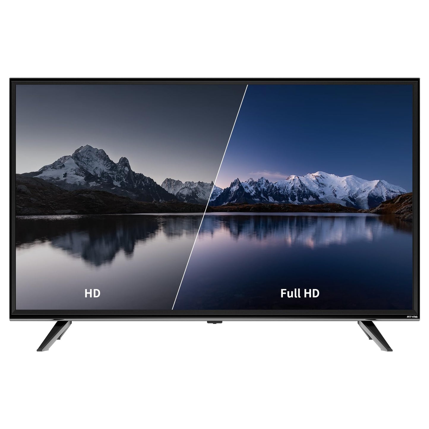 ATYME 40 pulgadas clase 60Hz 1080p FHD LED visualización plana 1 USB 3 HDMI 1 VGA ARC Dual Channel 8 W Altavoces Monitor Televisión 400AM7HD