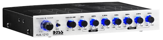 Boss Audio AVA1210 Ecualizador Amplificador de 7 Bandas con Control subwoofer