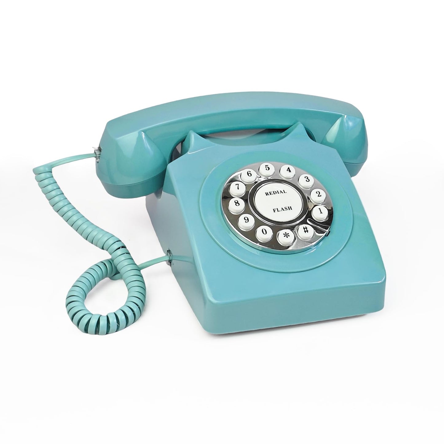 Teléfonos de línea fija para el hogar, TelPal - Teléfono con cable para el hogar, teléfono de escritorio retro, teléfono clásico vintage de estilo antiguo para el hogar, la oficina y el hotel