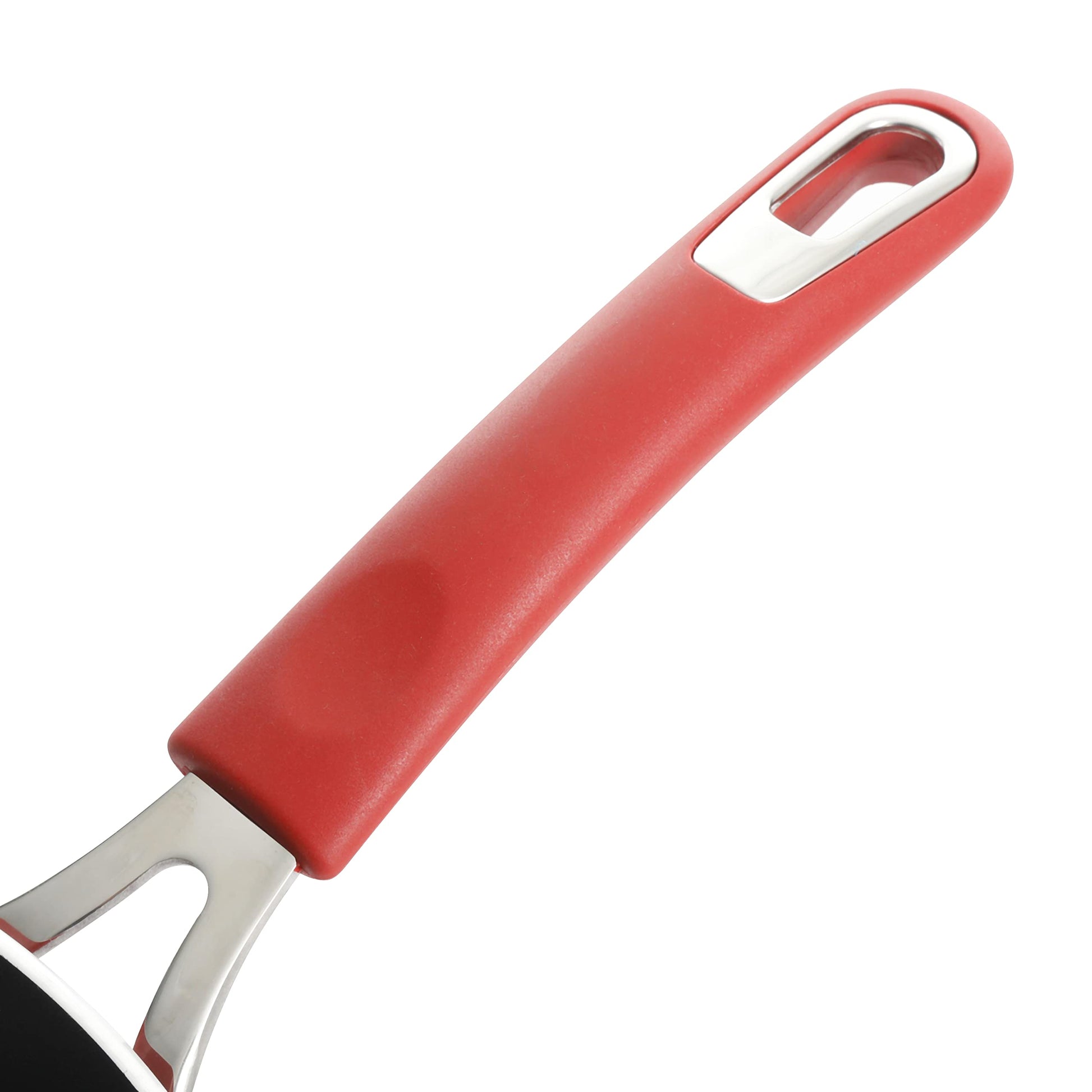 Kenmore Elite Andover Juego de utensilios de cocina de aluminio forjado de platino antiadherente, 10 piezas, color rojo degradado