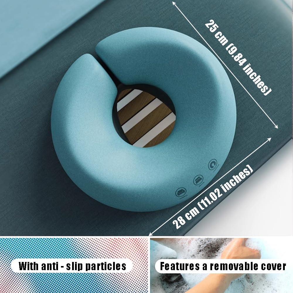 Almohada de Masaje Facial Ouliget Azul de Espuma Viscoelástica para SPA