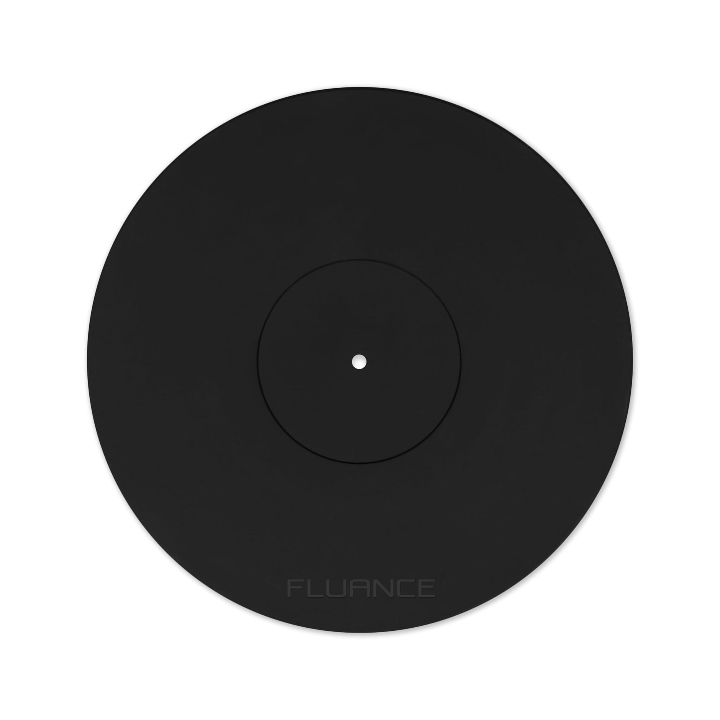 Tapete Giratorio Fluance Negro Diseño de Silicona Grado Audiófilo para Reproductores de Vinilo