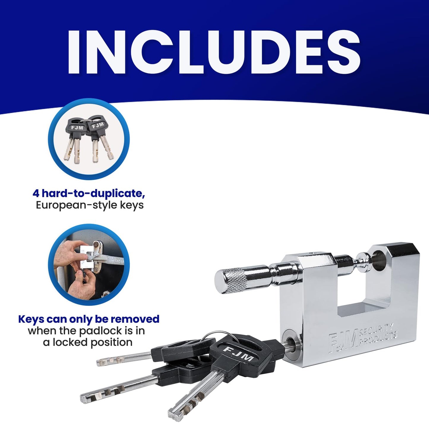 Candado de Seguridad en D Sobo Cromado 0.95 cm con Clave Diferente