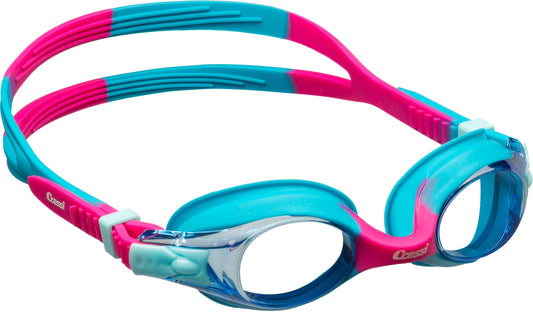 Cressi Dolphin 2.0, Azure/Rosado, Clear Lens, Goggles De Natación Juventud Unisex, Talla Única