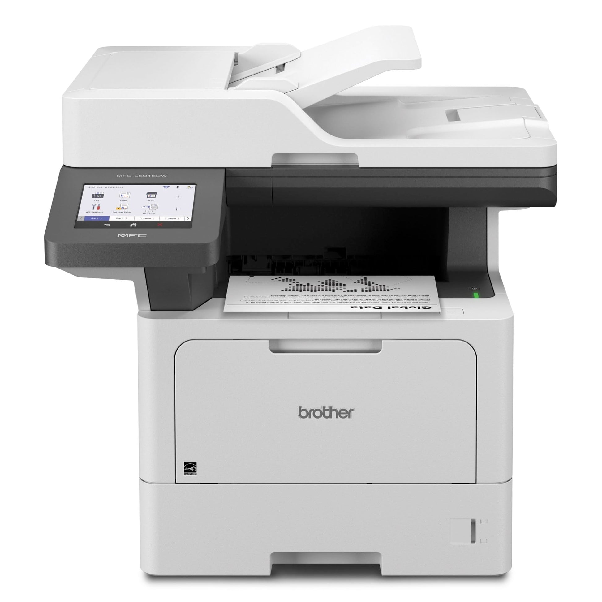 Brother MFC-L5915DW Impresora láser monocromática empresarial Todo en uno con impresión de bajo Costo y Red inalámbrica