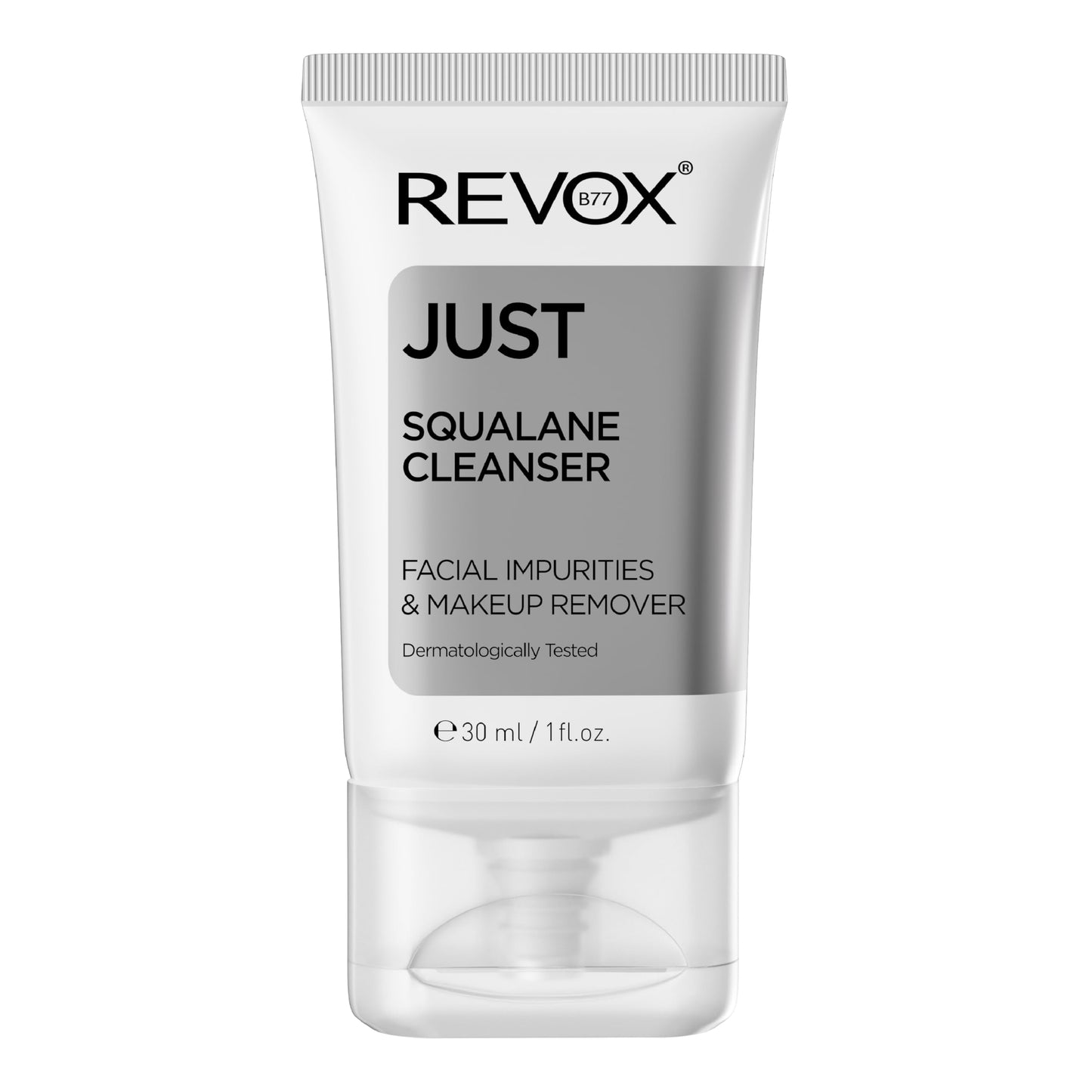 REVOX B77 - Just Squalane Cleanser, 30 ml, Limpiador Facial con Retinol en Escualano, Elimina Impurezas y Maquillaje, Limpieza Suave y Eficaz, Disuelve la Grasa, No Reseca, Piel Aliviada y Equilibrada