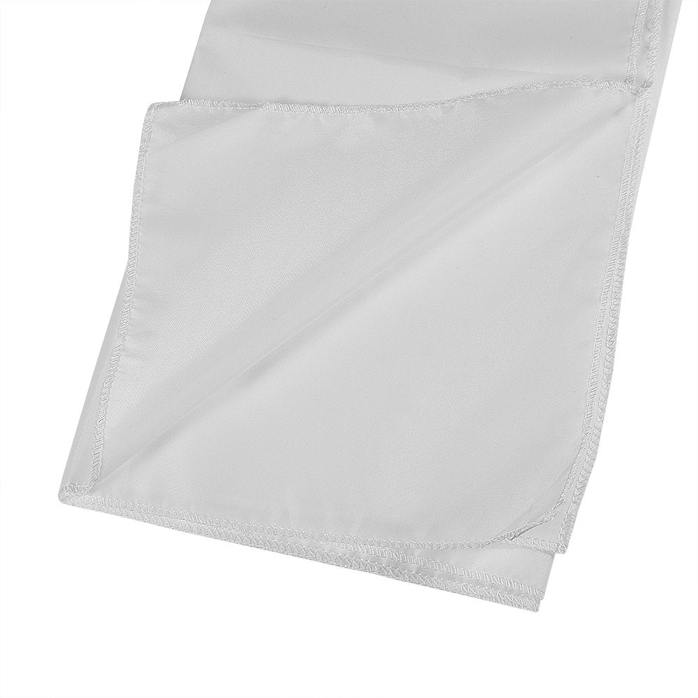 Zopsc Pantalla de proyección portátil de 60-120 Pulgadas 16: 9 Tela de poliéster sintética Blanca Cortina Plegable, antirreflectante(120 Pulgadas)