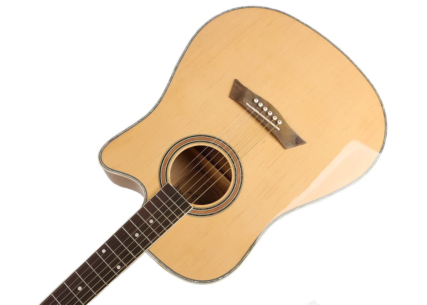 Guitarra Deviser Electroacústica L-806, Con Funda Y Calidad