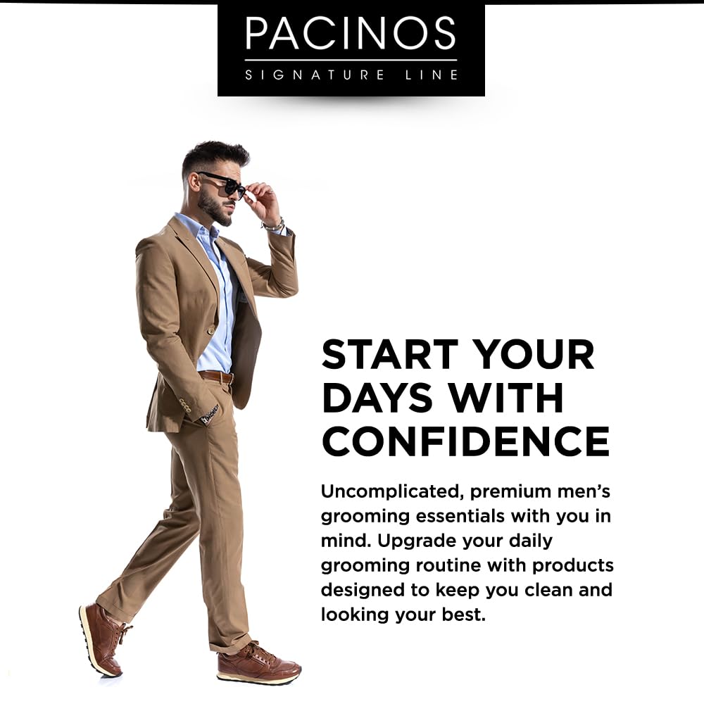 Pacinos Derma Blades Para Hombres: Navaja De Precisión Para El Cuidado De La Barba, Exfoliante Y Con Hojas 100% De Acero Inoxidable.