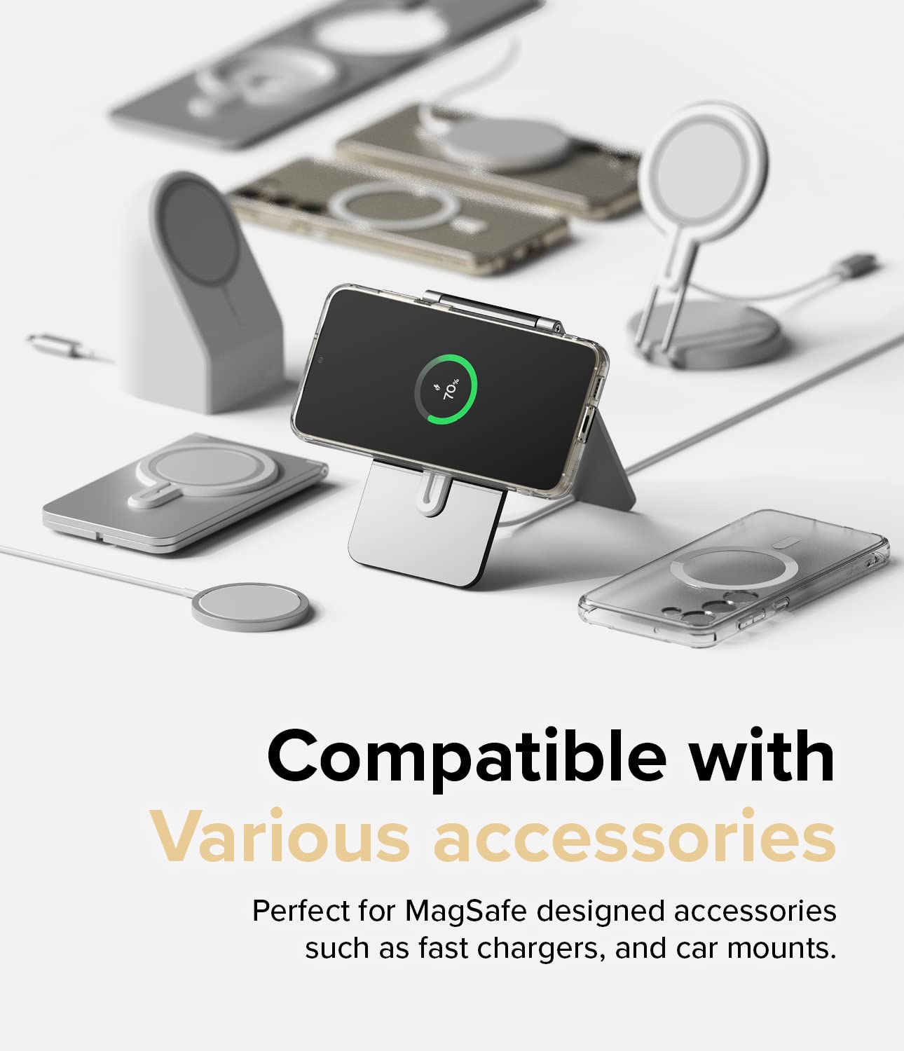 Funda Magnética Antihuellas Ringke Fusion Matte Clear para Samsung Galaxy S23 5G