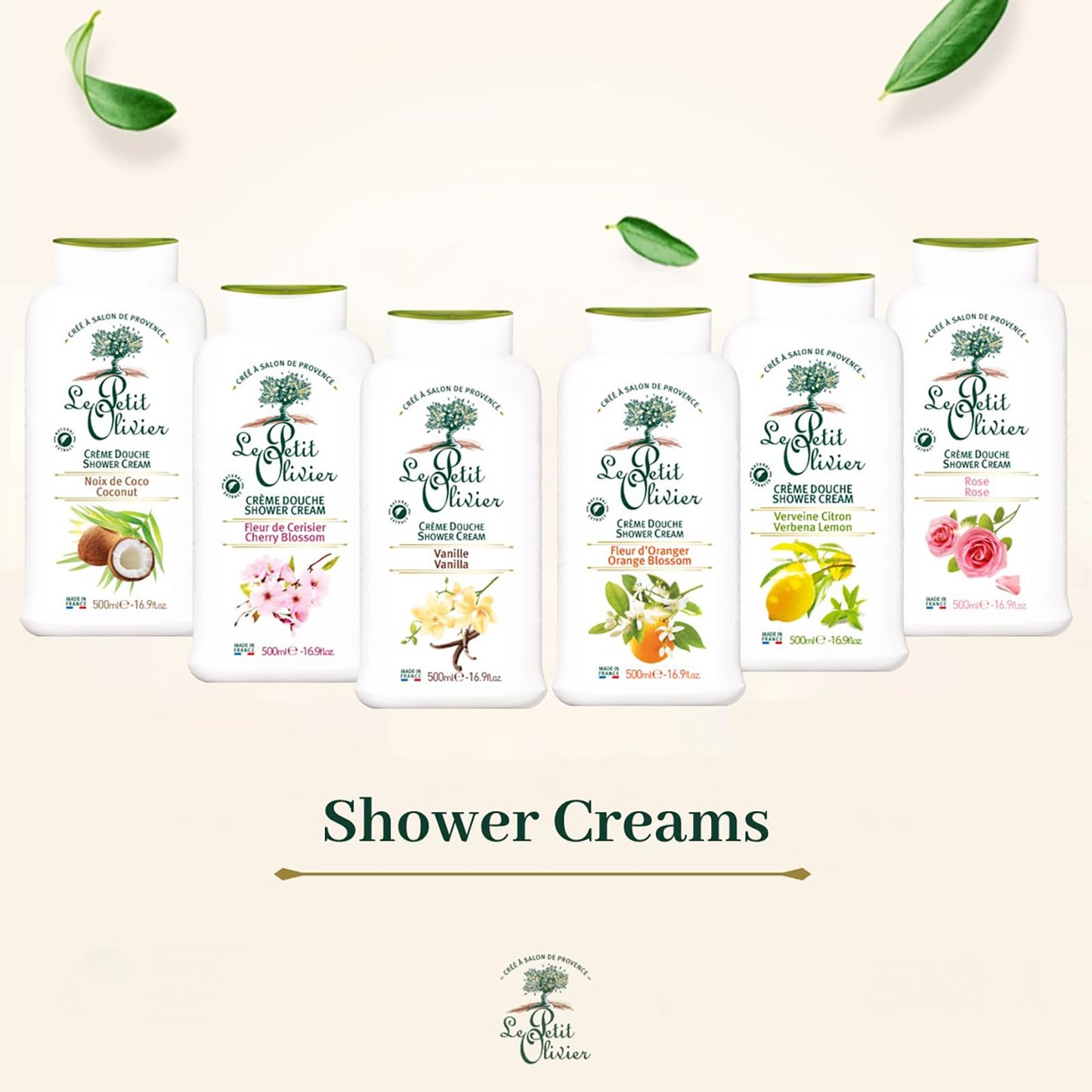 Shower Cream - Verbena Lemon by le Petit Olivier for Women - 16.9 OZ Shower Cream