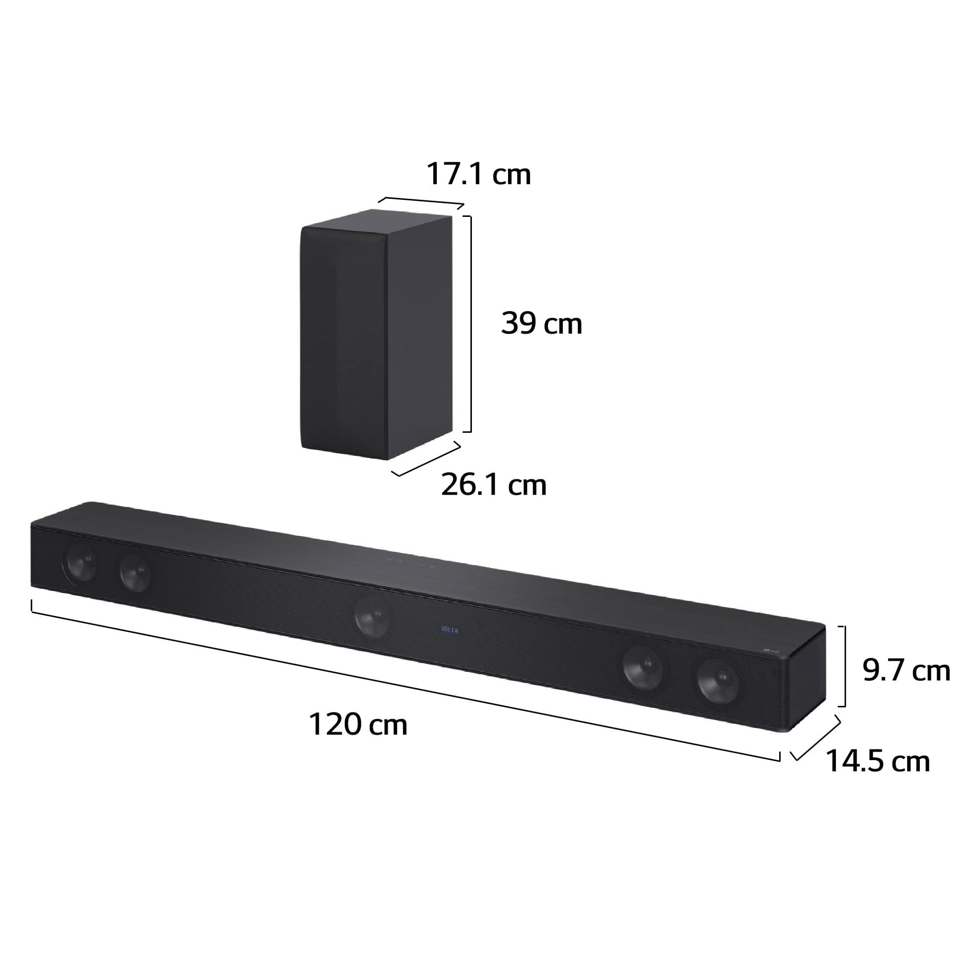 LG Soundbar SH7Q | 5.1ch y 800W de Potencia | AI Sound Pro y Subwoofer Inalámbrico | Wow Interface TV | DTS Virtual:X