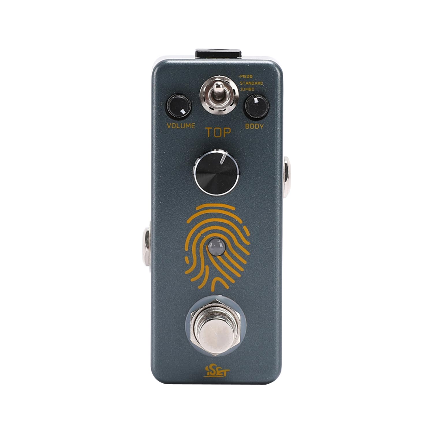 ISET Pedal de guitarra AC Stage con huellas de dedos, pedal acústico para guitarra eléctrica, bajo, True Bypass