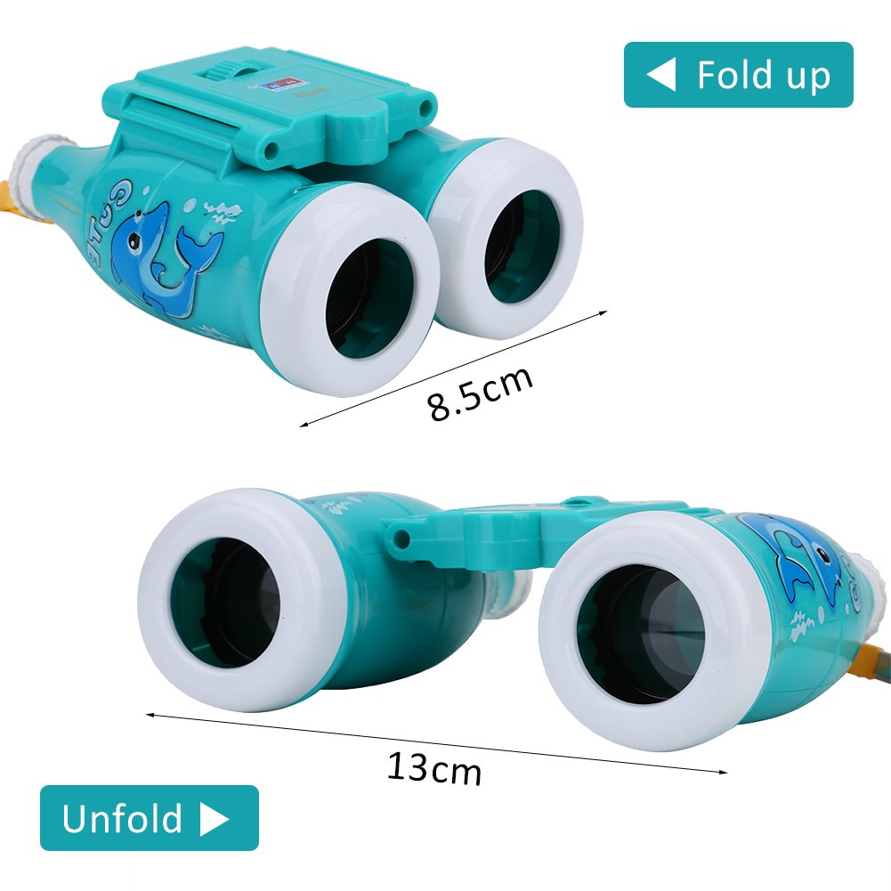 Binoculares VGEBY Púrpura Compactos a Prueba de Golpes de Alta Resolución para Niños y Niñas