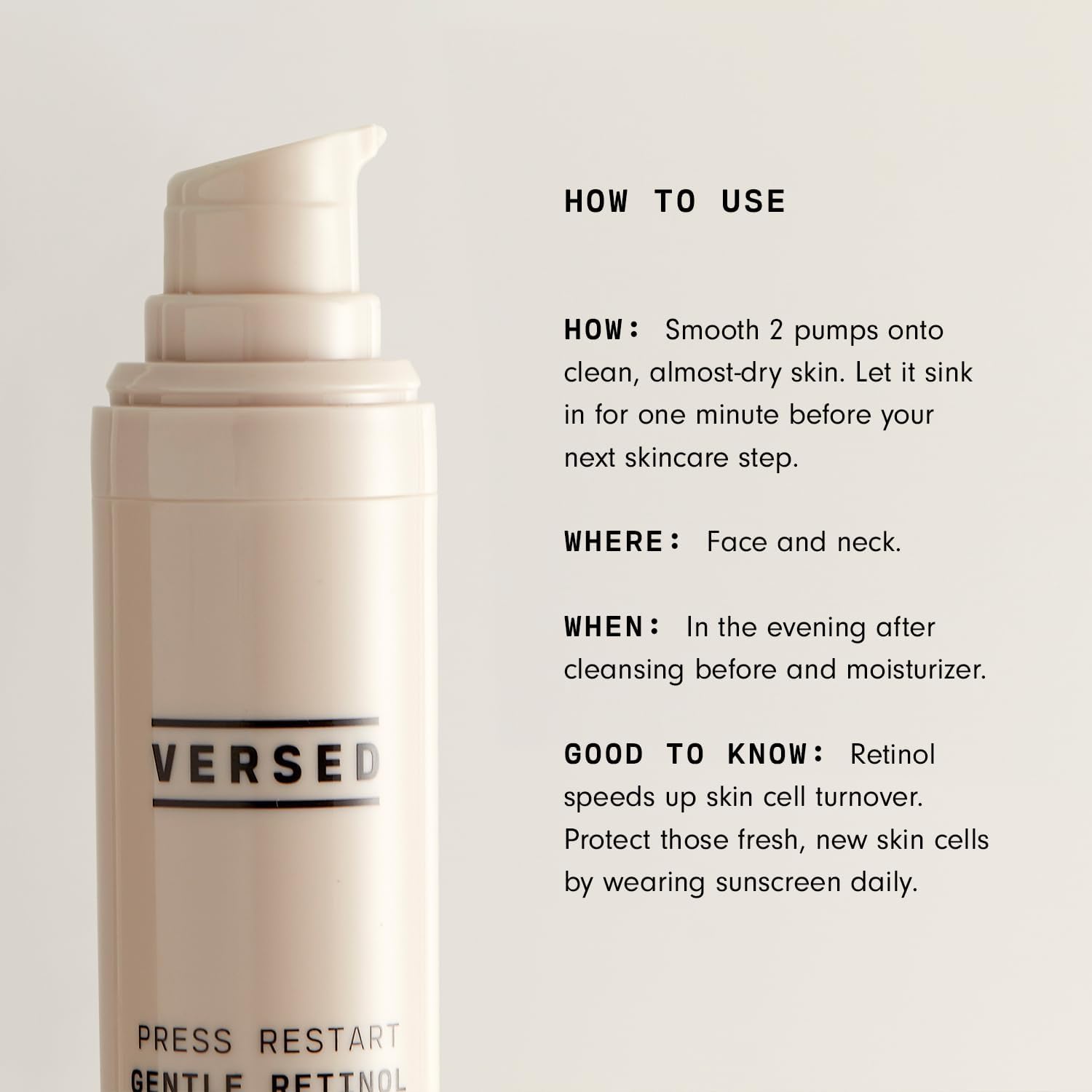 Versed Press Restart (1 fl oz / 30 ml)