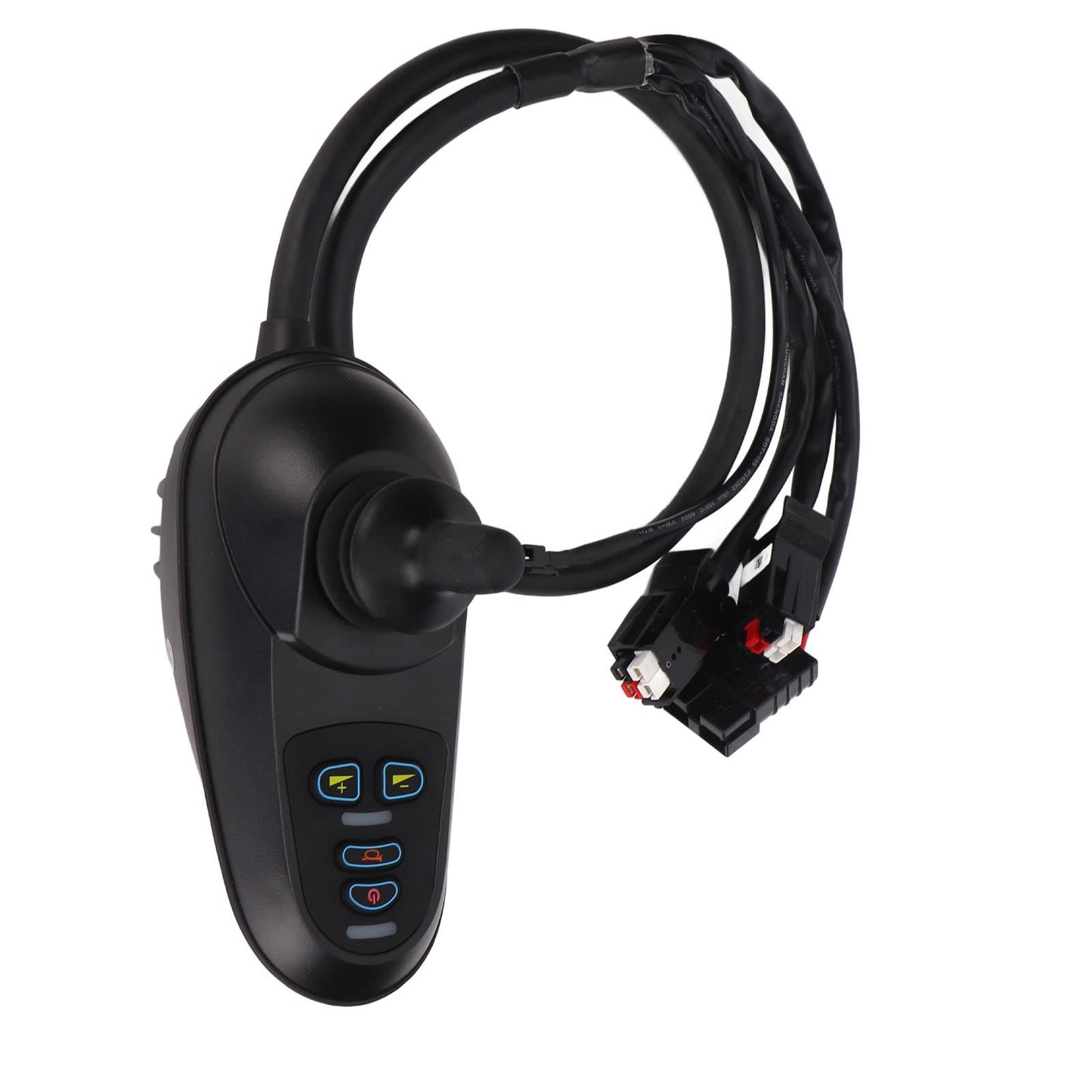 Jiawu Controlador de Joystick para Silla de Ruedas Eléctrica, IPX5 Controlador de Silla de Ruedas Eléctrica con Rotación de 360° a Prueba de Agua, Controlador de Joystick de 4 Teclas de