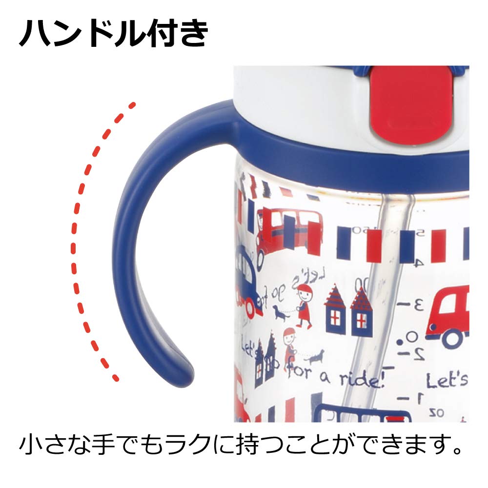 Richell Aqulea Outing - Taza (200 ml), diseño de pajita, color rosa