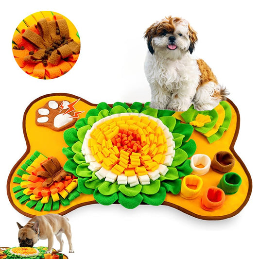 JEMUON Alfombrilla para Snuffle de Mascotas, Tapete Olfativo para Perros, Tapete Entrenador para Perro, Snuffle Mat de Adiestramiento para Olfatear Alimento, Juguete Interactivo para Perro Mascotas
