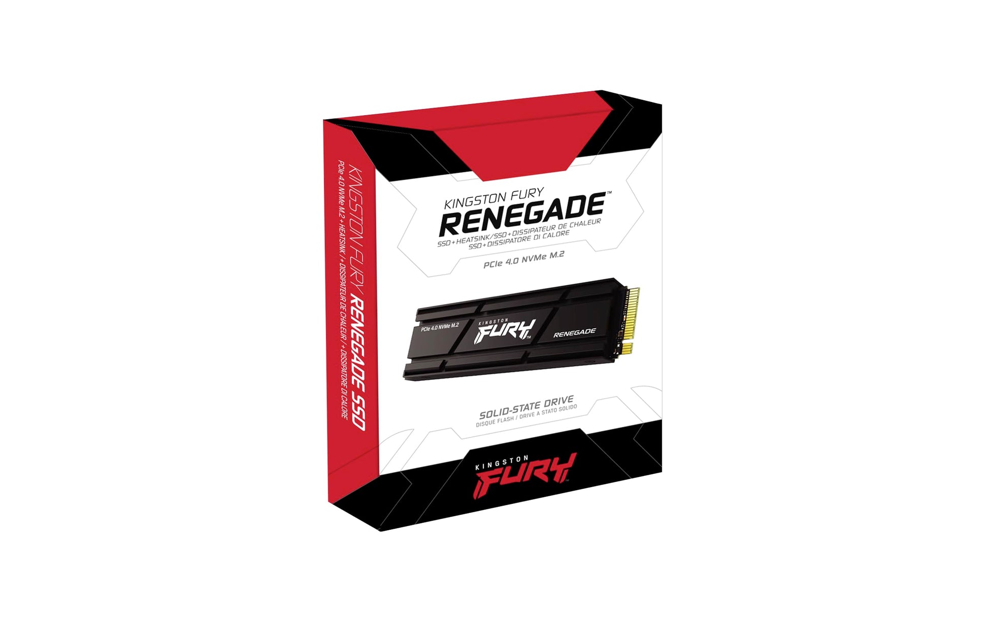 SSD Kingston Fury Renegade Negro Disipador de Calor 1000 GB M.2 2280 NVMe PCIe Gen 4.0