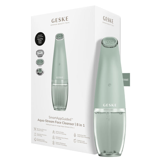 Limpiador Facial GESKE Aqua-Stream Uso con Solución para Prevención de Impurezas y Extracción de Puntos Negros