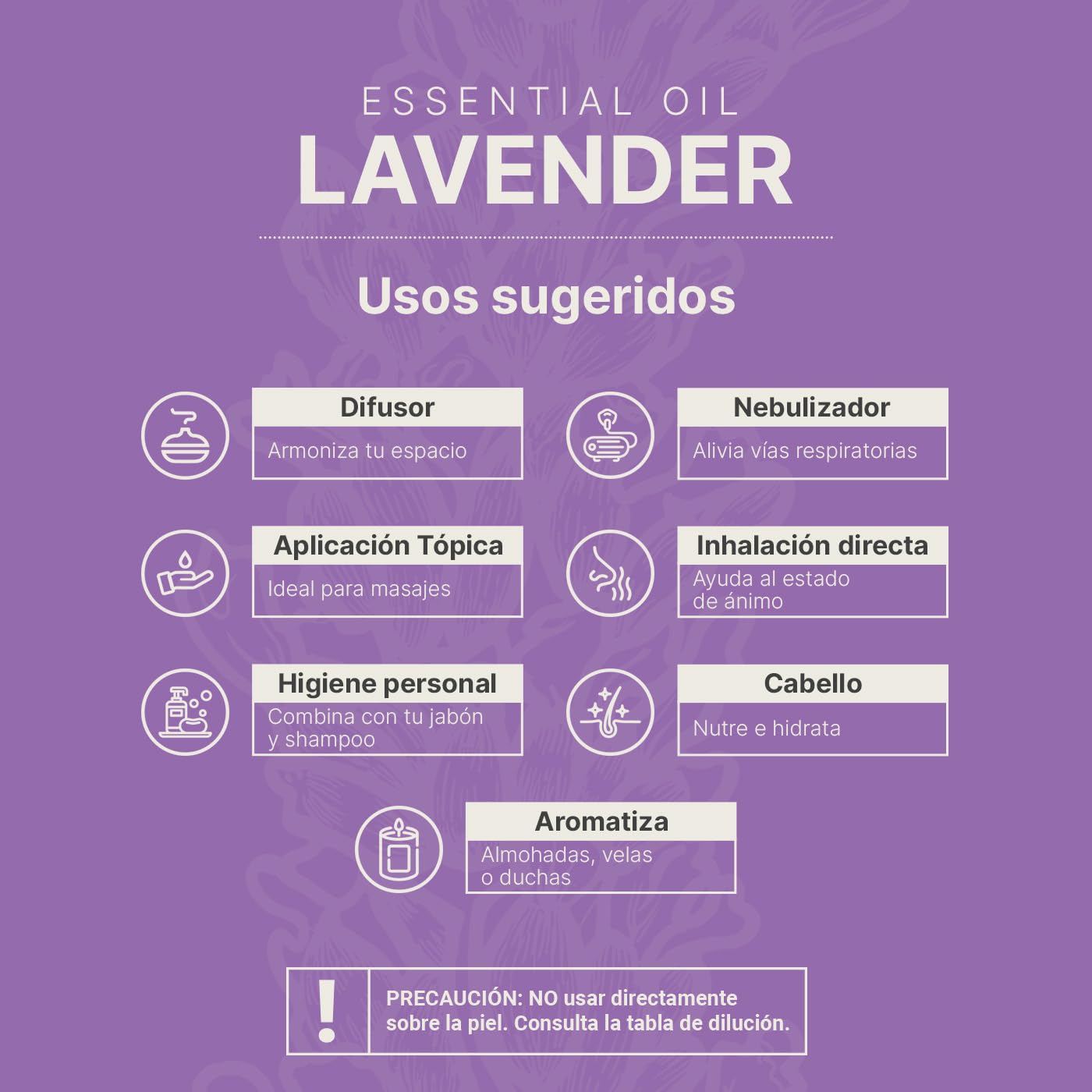 Aceite Esencial B Life Lavanda con Ingredientes Puros y Naturales 50 ml