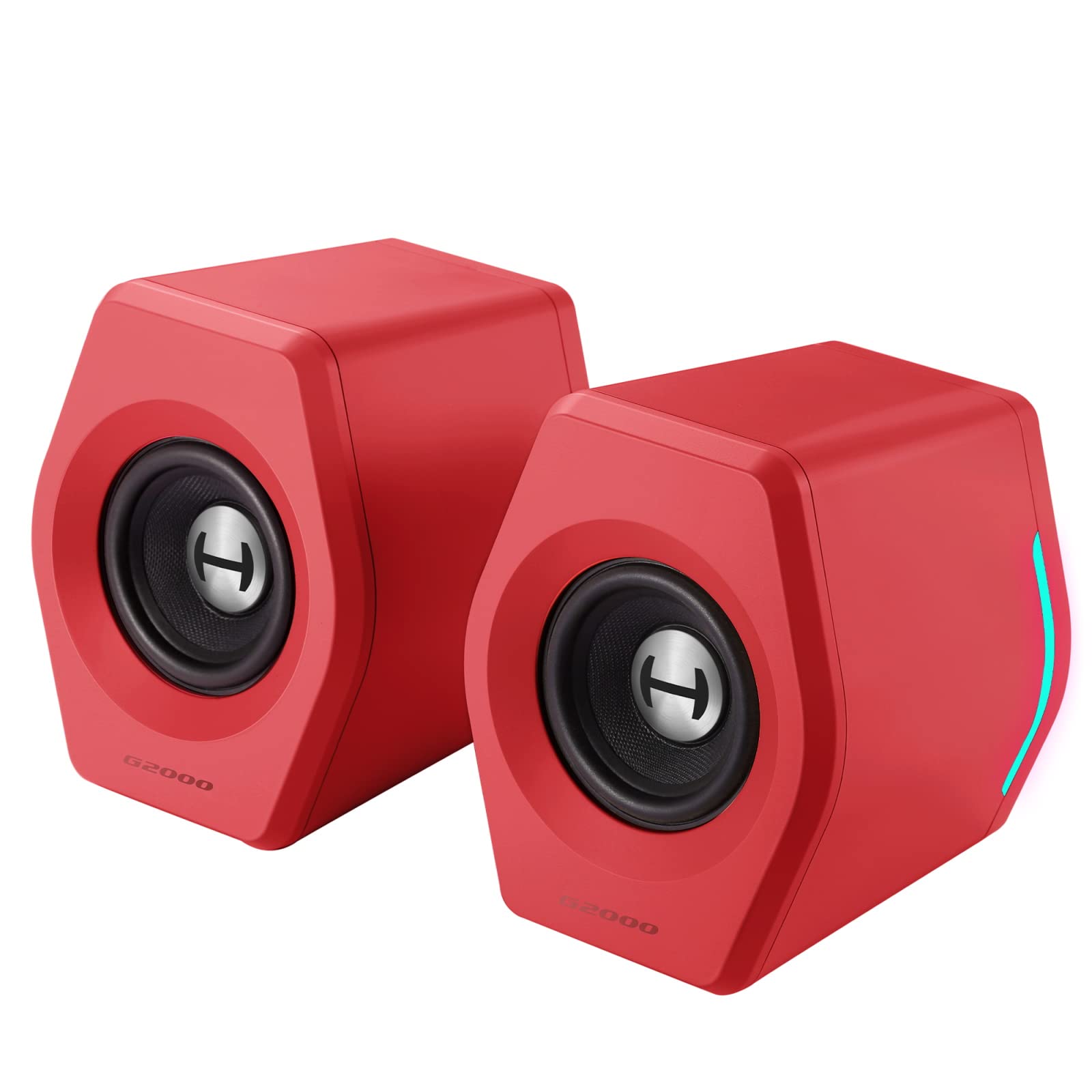 Edifier G2000: Altavoces de PC Gaming, 32W Bluetooth y USB, Iluminación RGB RGB, Rojo