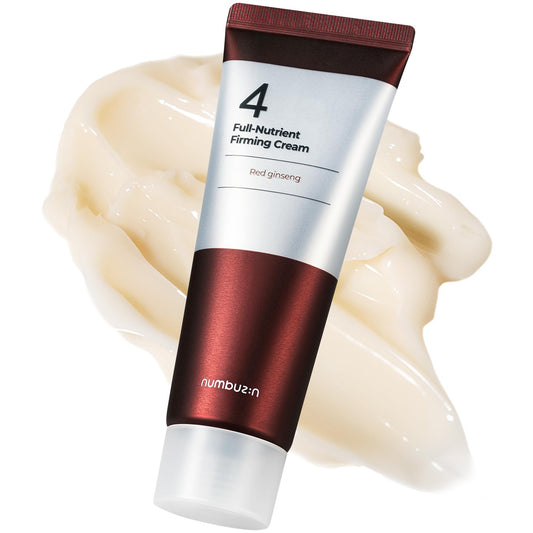 numbuzin-Crema reafirmante con nutrientes completos n.º 4 | Elasticidad de la piel, cuidado de las arrugas, antienvejecimiento, nutrición profunda, hidratación | Ginseng rojo, pantenol, niacinamida, á