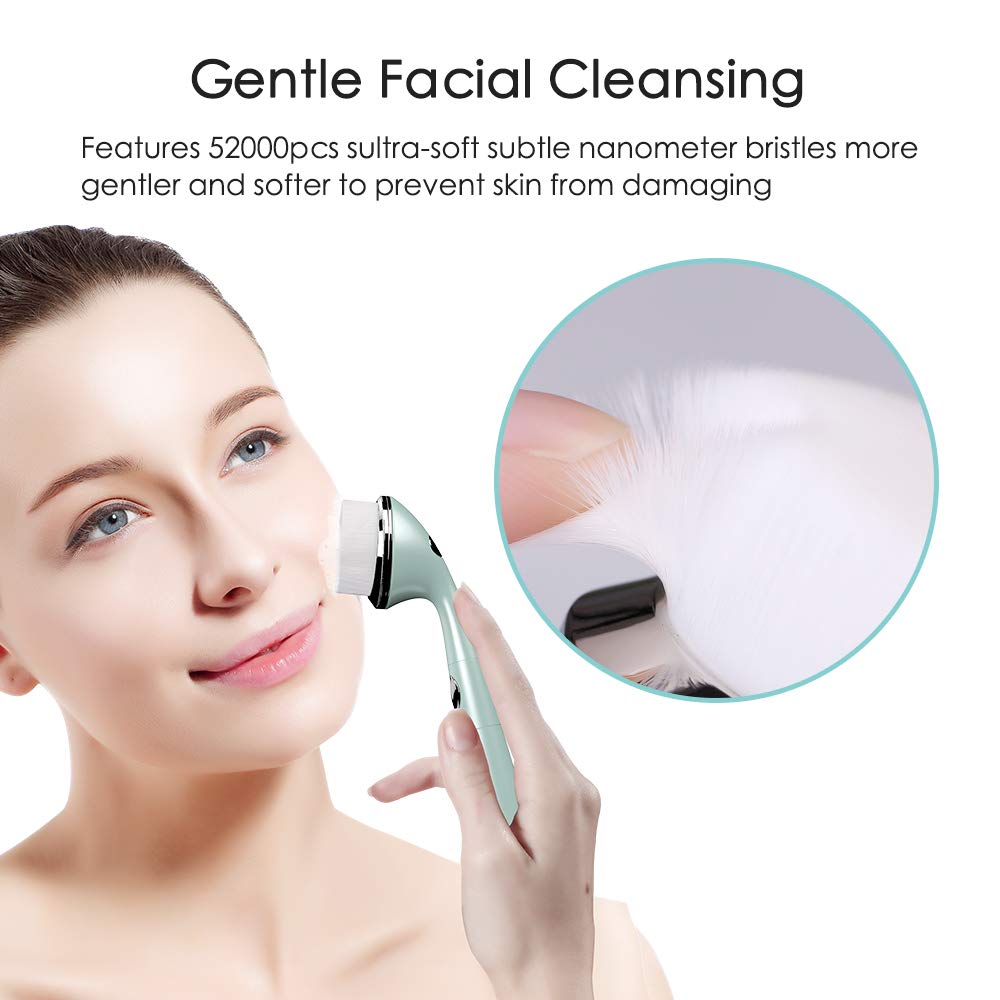TOUCHBeauty Sonic Eye Massager with Soft Facial Cleansing Brush Eyes & Face Skin Care Device Relieves Dark Circles and Puffiness 1581