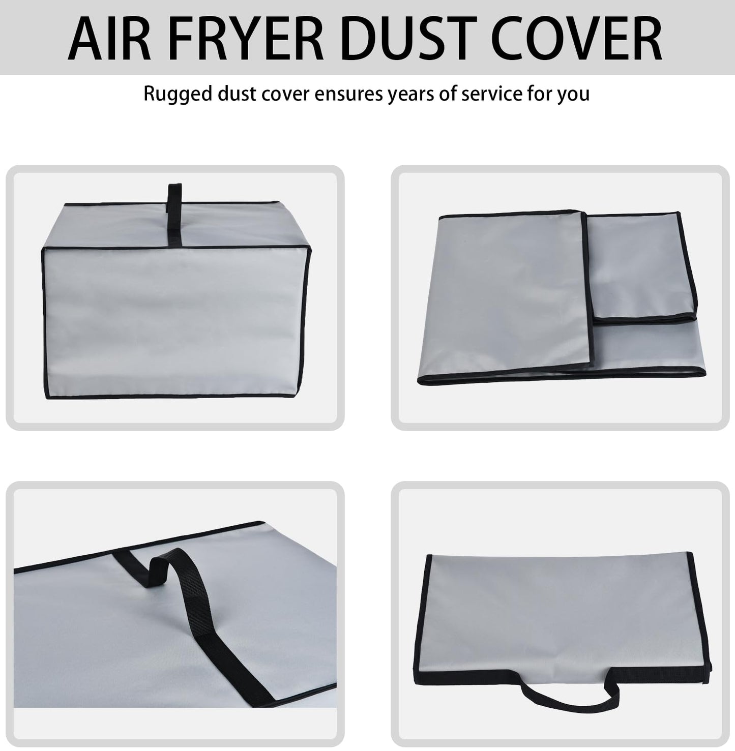 CouldyCasi Funda para horno Funda de nylon resistente al calor y al agua compatible con Ninja DCT451/ DCT402BK/ DCT401 Smart Double Oven (Gris)