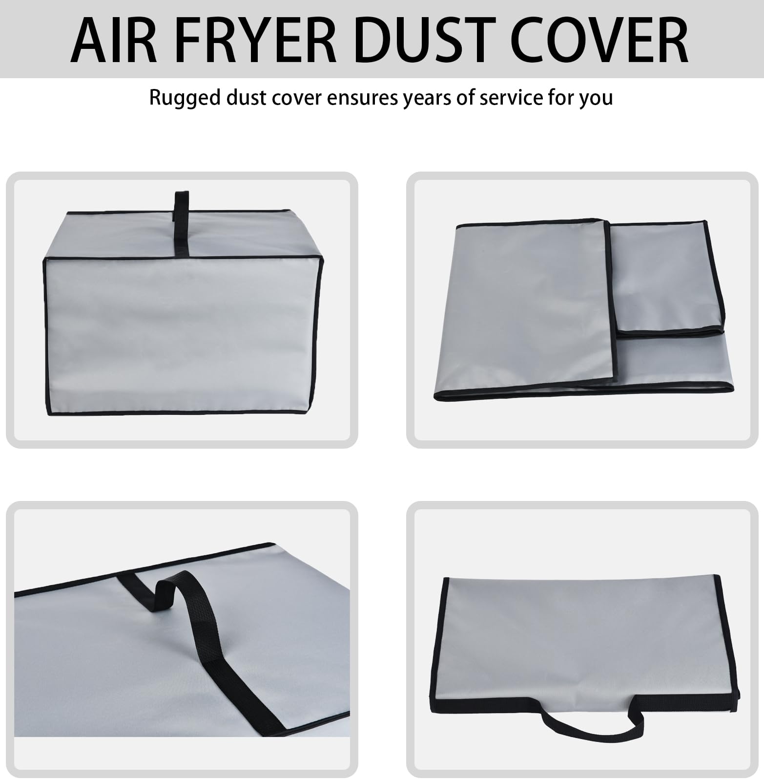 CouldyCasi Funda para horno Funda de nylon resistente al calor y al agua compatible con Ninja DCT451/ DCT402BK/ DCT401 Smart Double Oven (Gris)