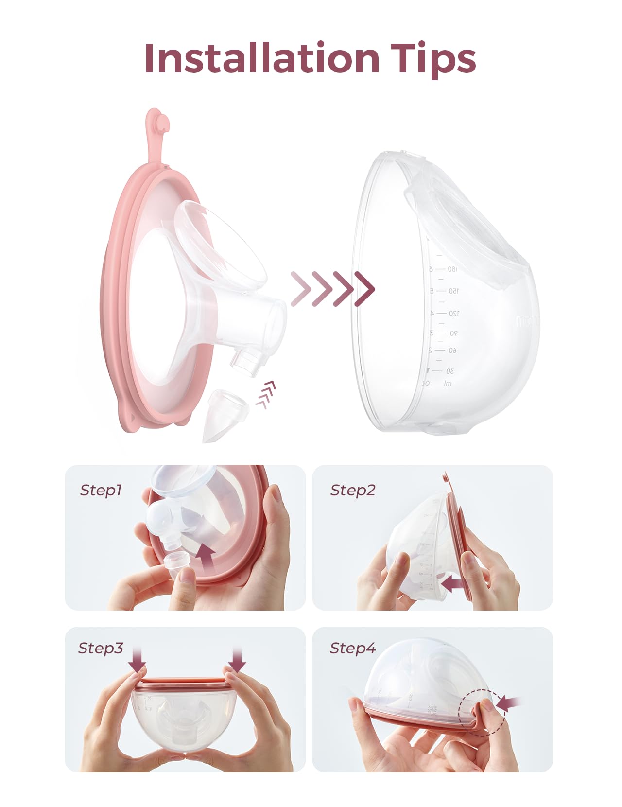 Momcozy Recolector de Leche Original Completo, Solo Compatible con V1 Pro/V2 Pro, 1 Pieza