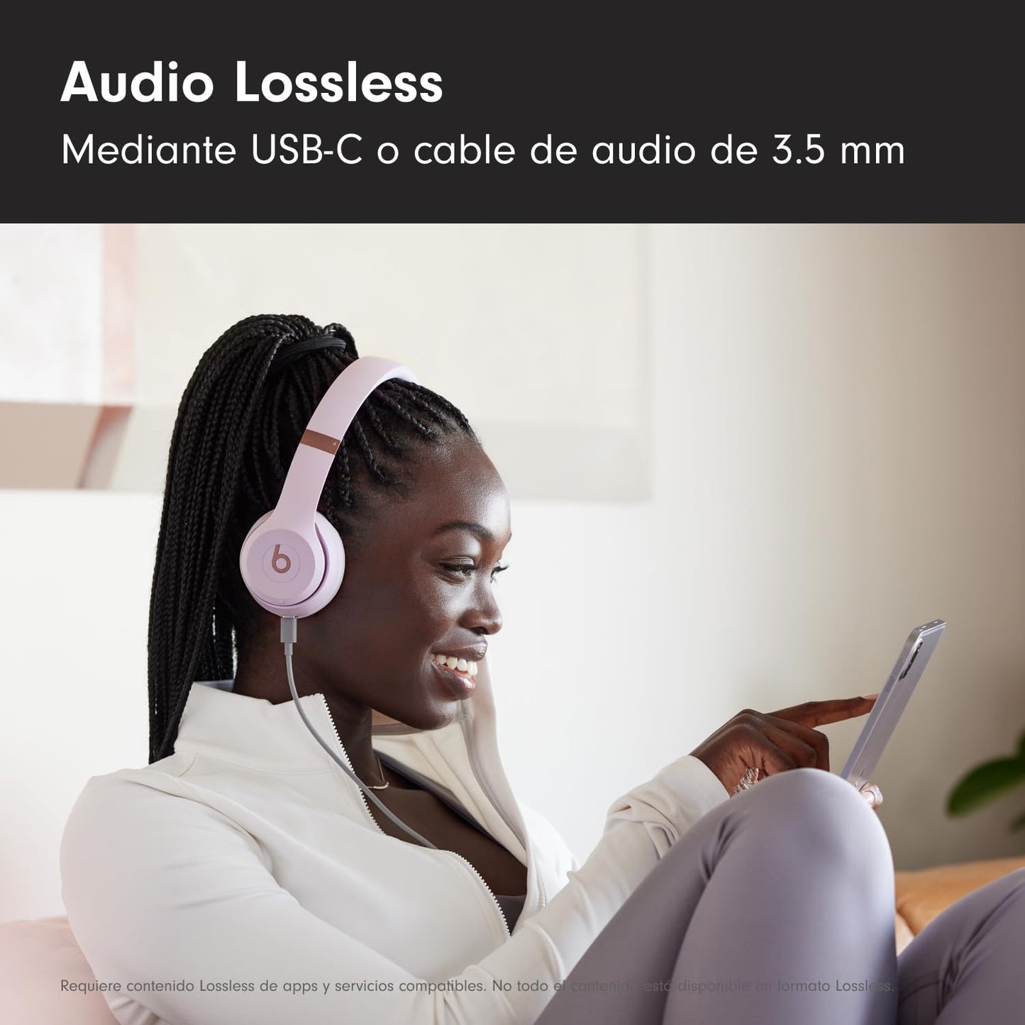 Beats Solo4 - Auriculares supraaurales inalámbricos - Rosa Nube