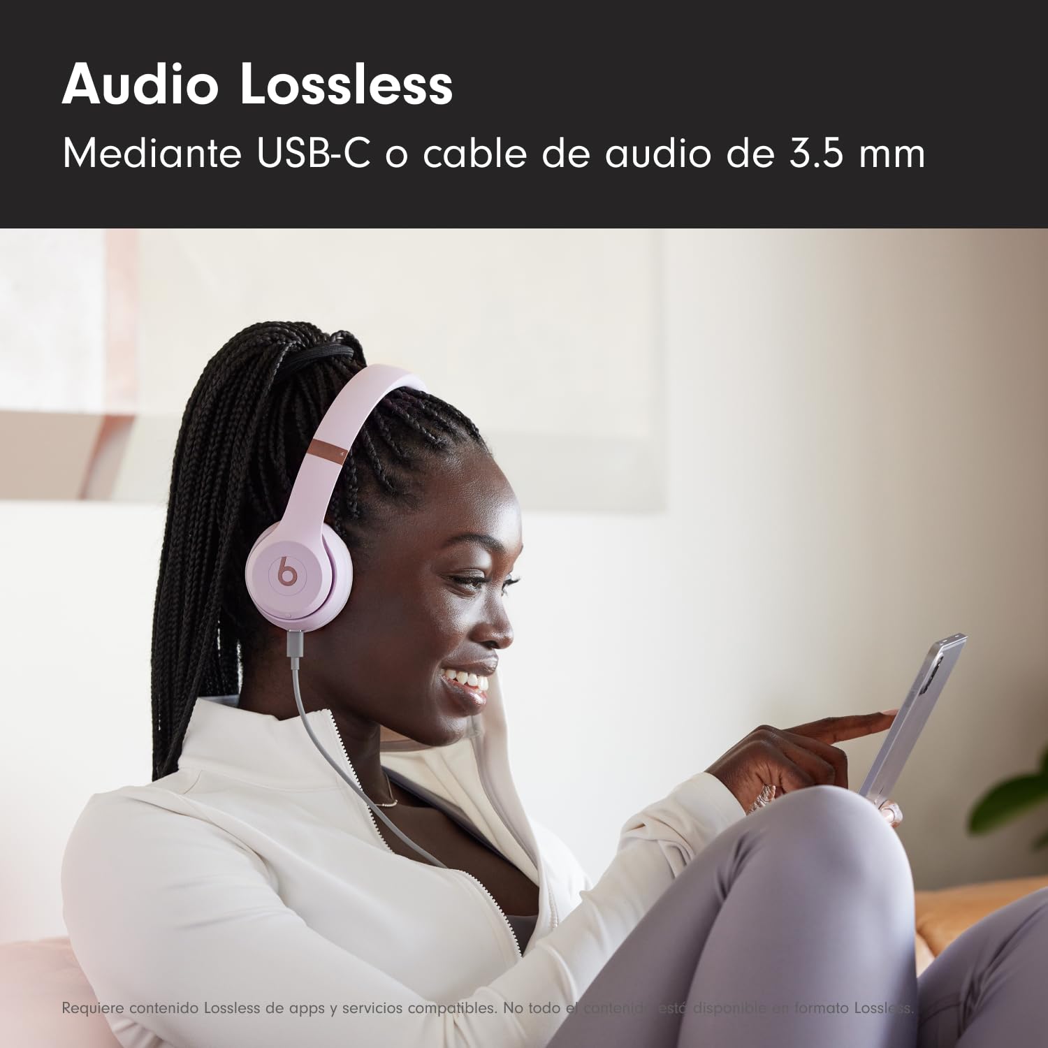 Beats Solo4 - Auriculares supraaurales inalámbricos - Rosa Nube