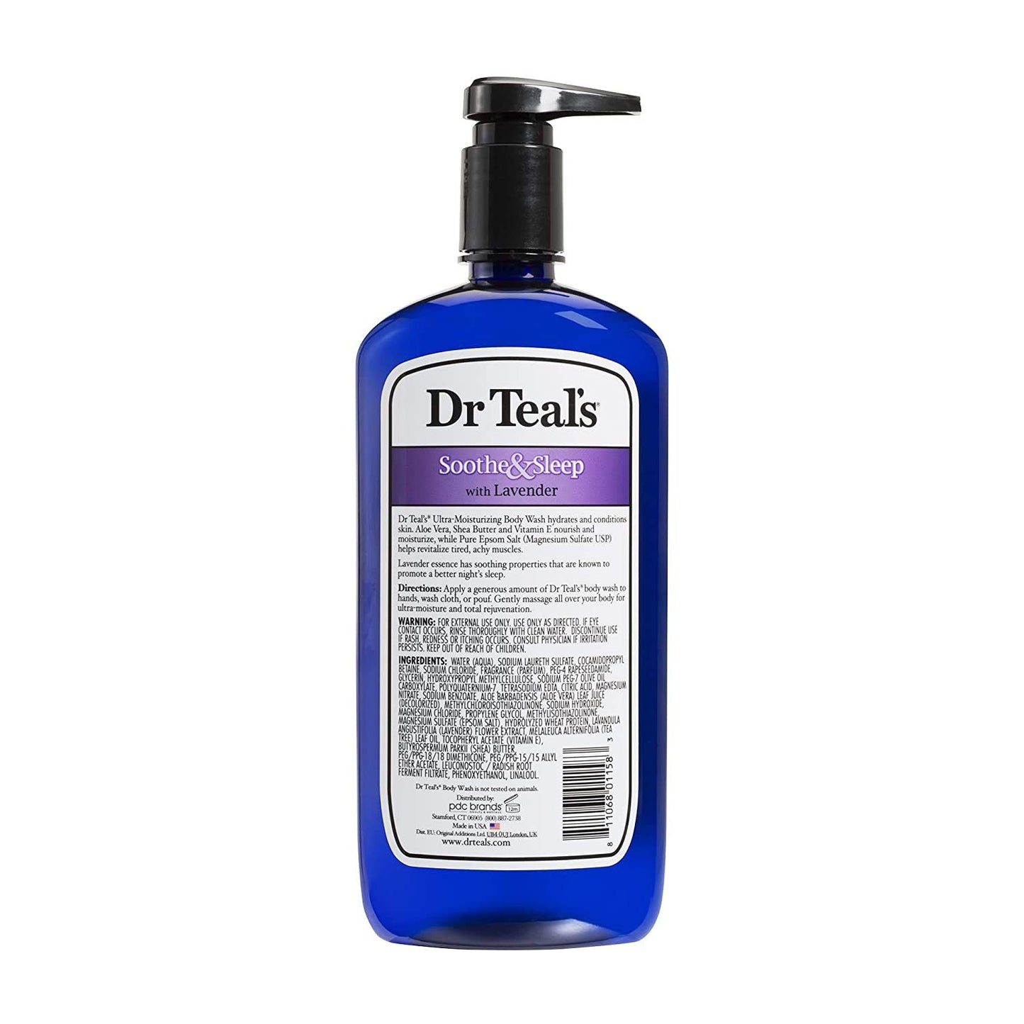 Dr. Teal's Trodat Dr Teal's Pure Epsom Salt Body Wash Soother & Moisturize With Lavender 24 oz (Pack of 2)