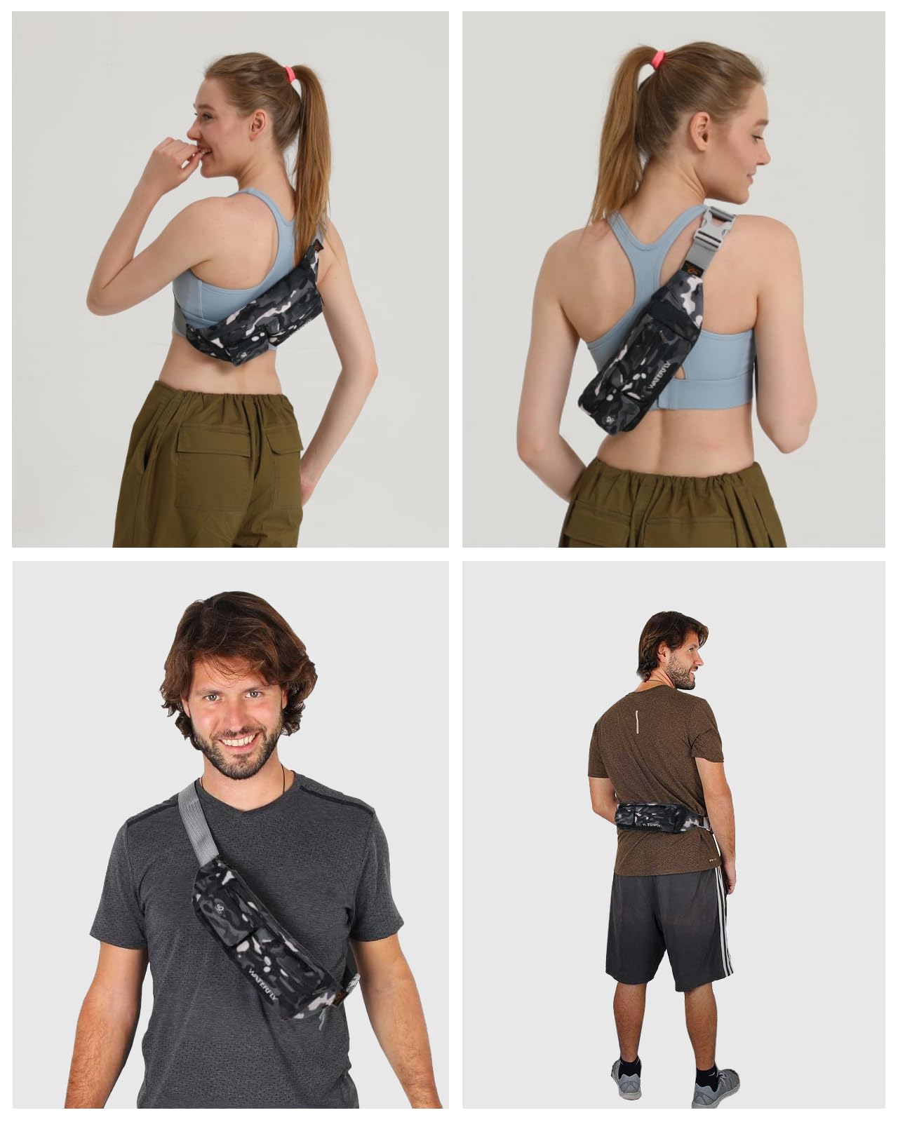 Riñonera WATERFLY Azul Pequeña Resistente al Agua para Hombre y Mujer