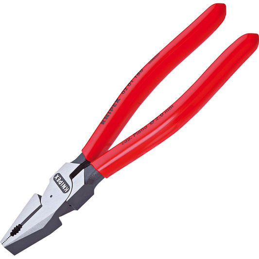 Knipex Alicate Universal para Trabajos Pesados Atramentado Recubiertos de Plástico, 200 mm