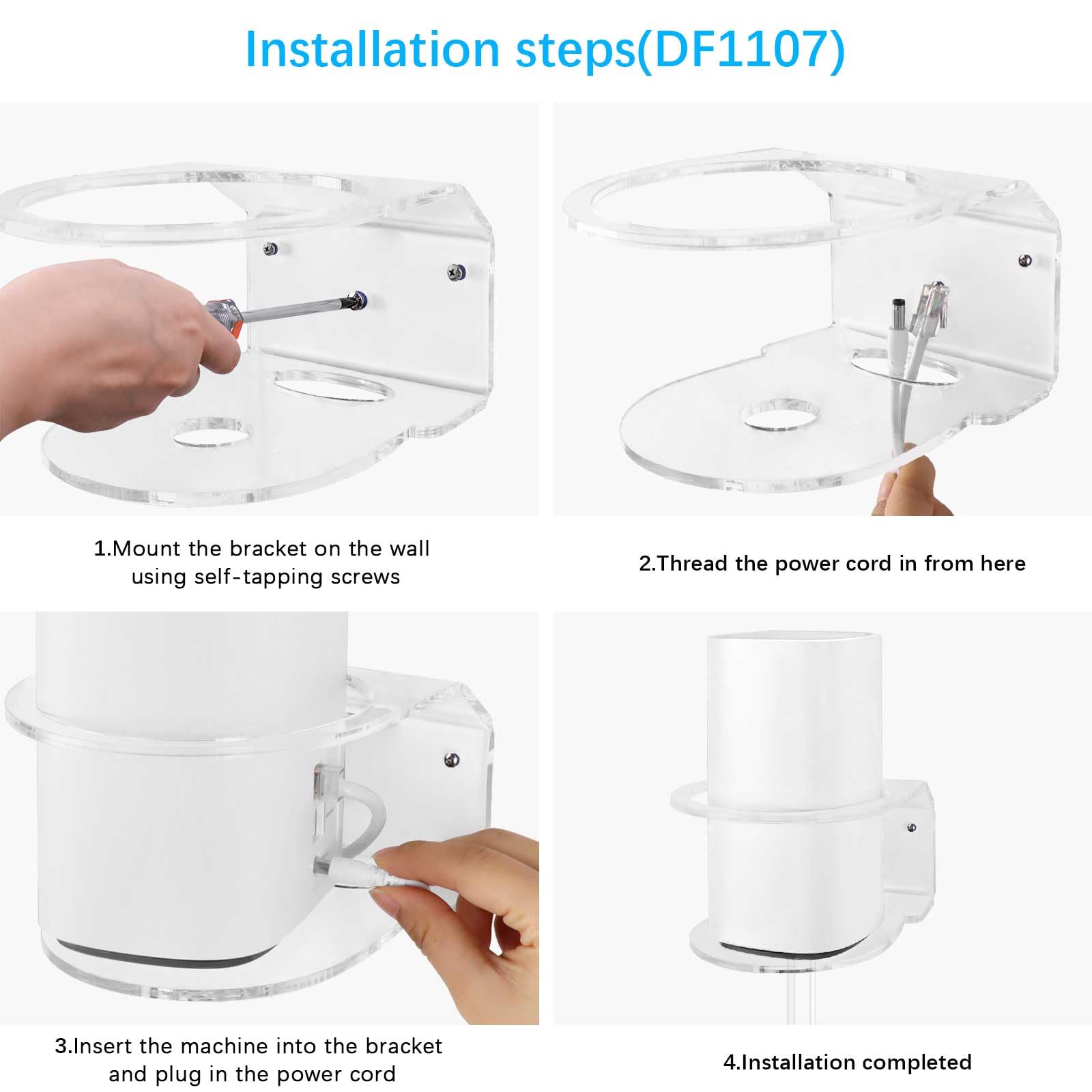 Soporte de Pared Acrílico TIUIHU Blanco Compatible con Linksys Velop Pro 6E y TP-Link AX6600 Deco Tri-Band WiFi 6 Mesh System