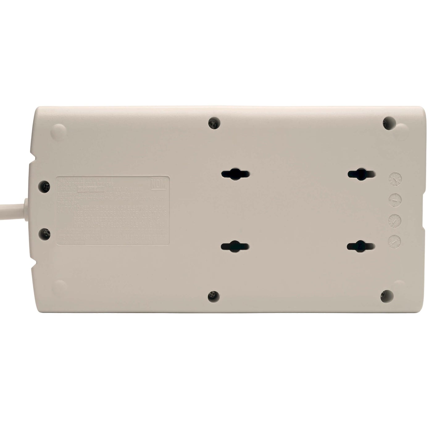 Supresor de Picos Tripp Lite 120V con 8 Contactos y Protector de Sobretensión 1440 Joules Cable de 2.43m