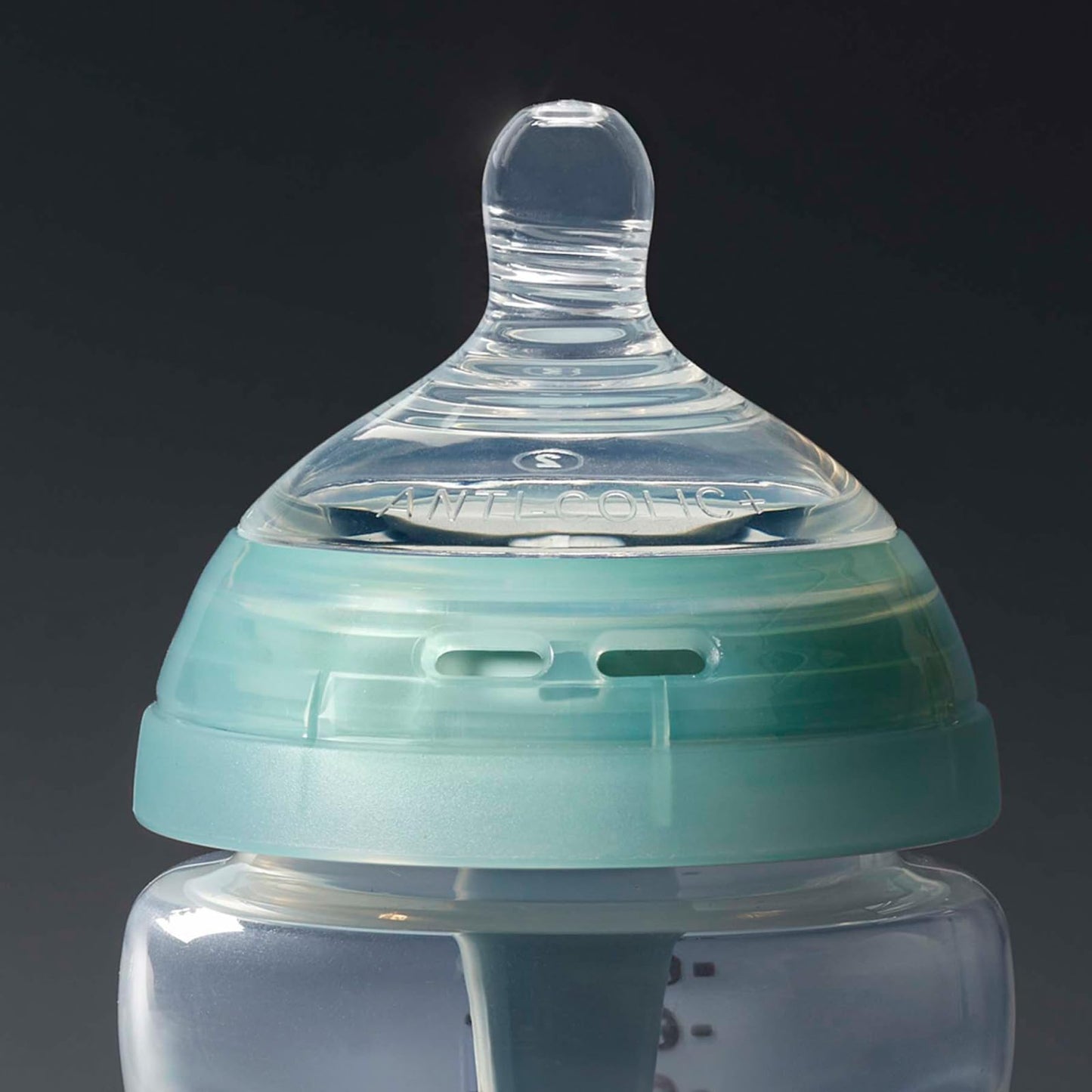 Tommee Tippee, tetina para biberón de flujo medio anticólico avanzado, tetina con forma de pecho, más de 3 meses, 2 unidades