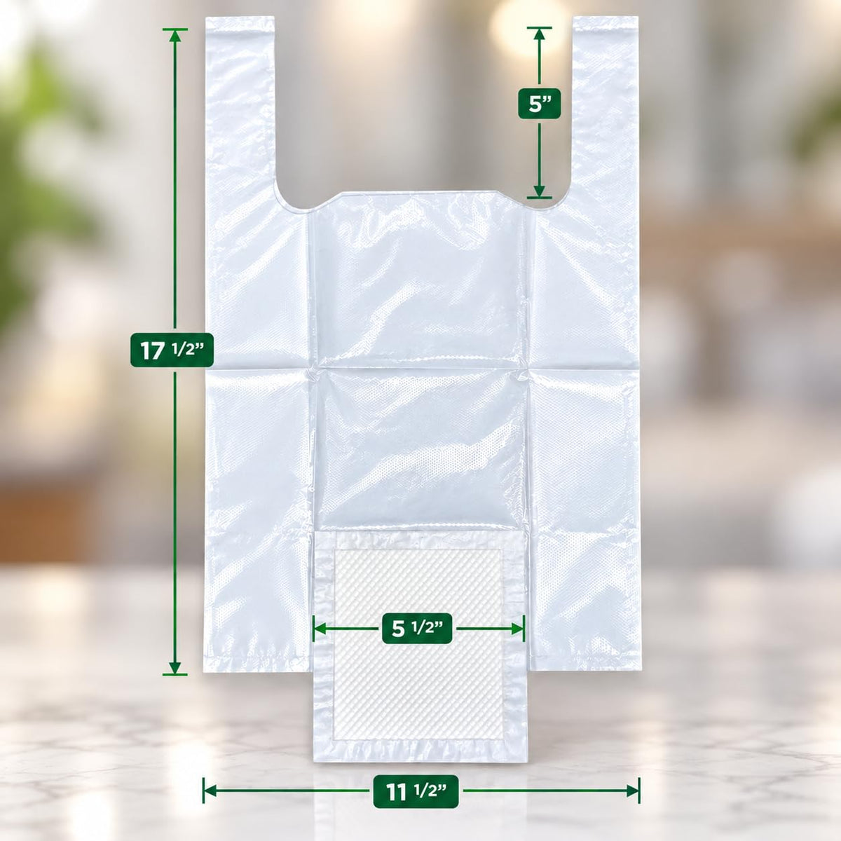 60 bolsas de repuesto para orinales: absorbentes y desechables, compatibles con OXO Tot 2 en 1 | Bolsas a prueba de fugas compatibles con la mayoría de orinales, asientos y sanitarios portátiles.