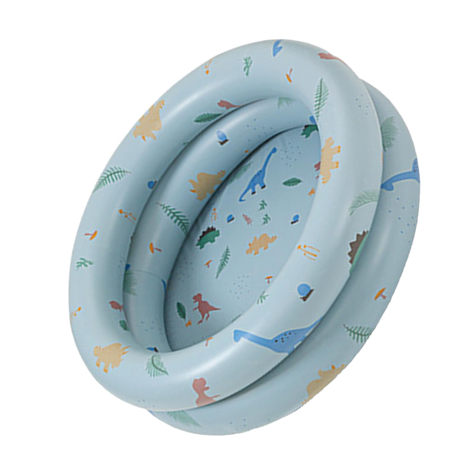 Piscina Inflable Espesada Estilo Retro Dinosaurio Azul para Bebés