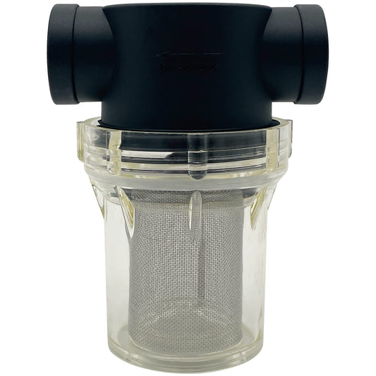 Colador hembra NPT en línea con visualización de filtro de acero inoxidable (malla 40 de 1 pulgada)
