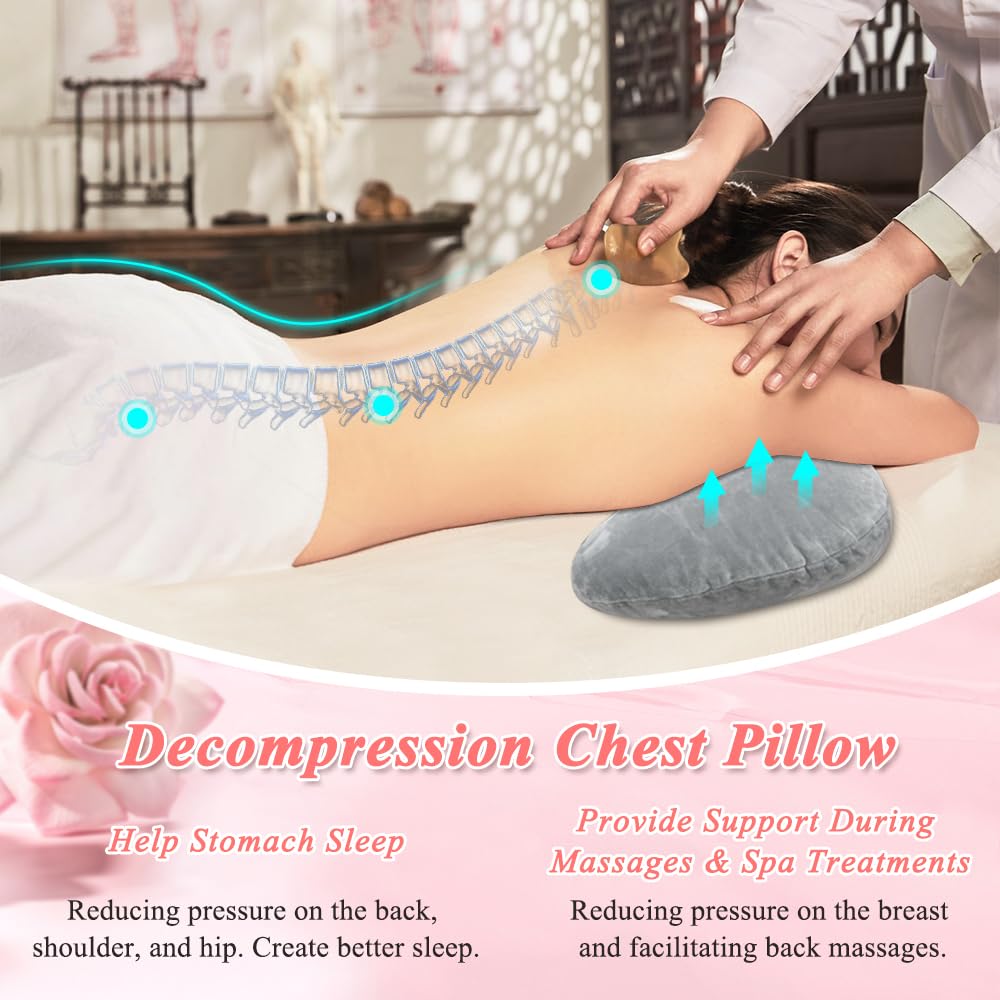 Almohada de Pecho KAAMOS para Mesa de Masaje Femenina para Spa