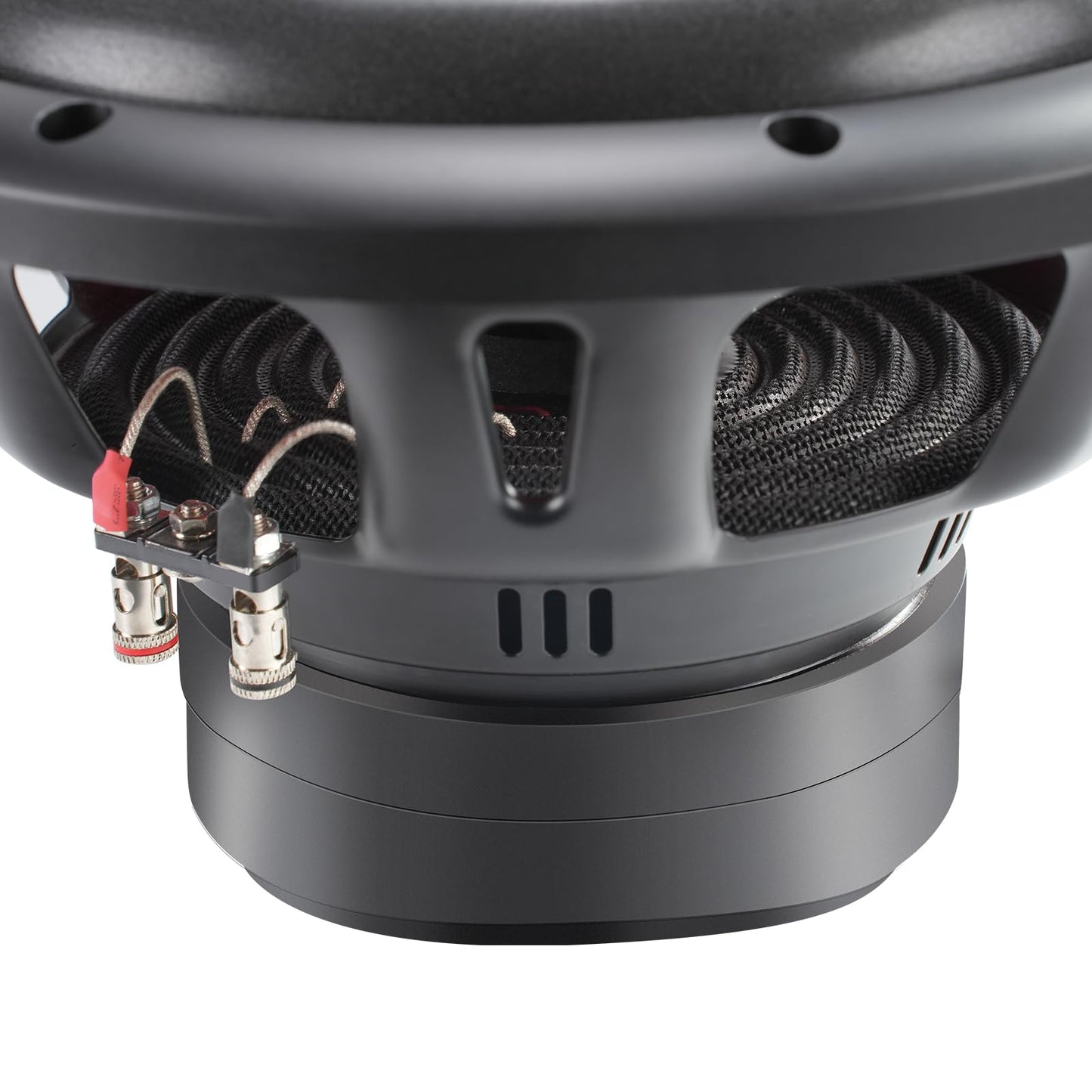 Seventour 10" 1200W de potencia máxima Subwoofer de coche dual de 4 ohmios, bobina de voz dual, imanes duales de alta resistencia, aro de espuma para sistema de sonido estéreo del vehículo (10" - dual