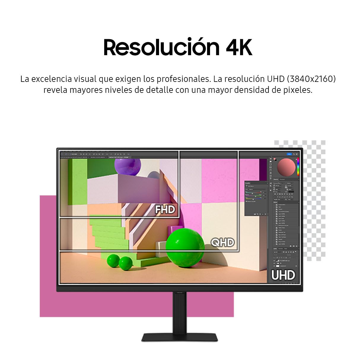 Monitor Samsung 27 Pulgadas 4K Flat 3840 x 2160 60Hz