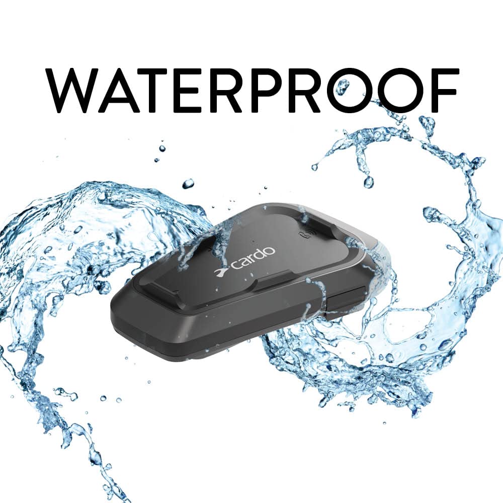 Auriculares Bluetooth Cardo Spirit HD Negro de Comunicación para Motocicleta