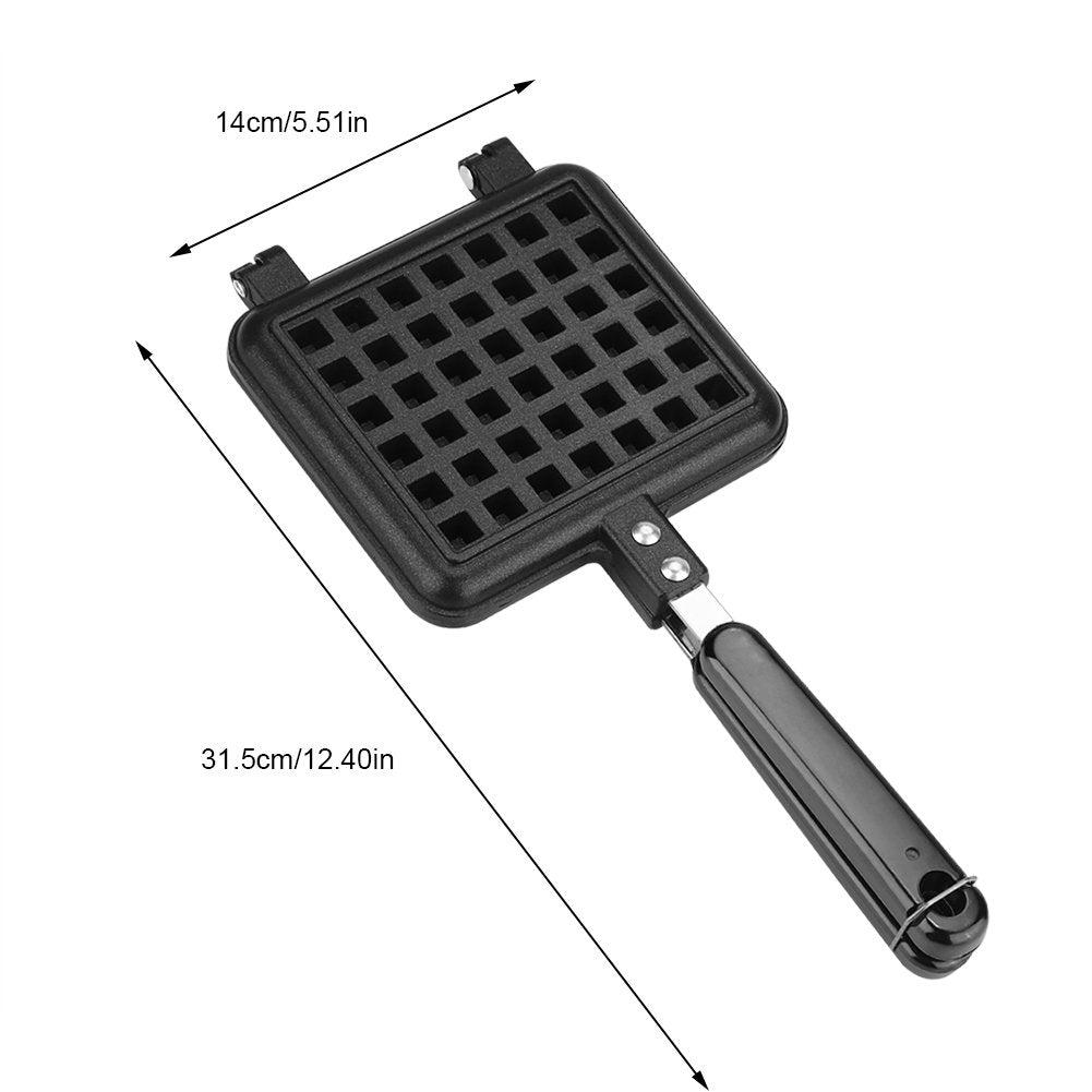 Waffle Maker Antiadherente Huevo, Cocina DoméStica Gas Antiadherente Waffle Maker Pan Molde Molde Placa De Cocina Herramienta De CoccióN Para Hornear