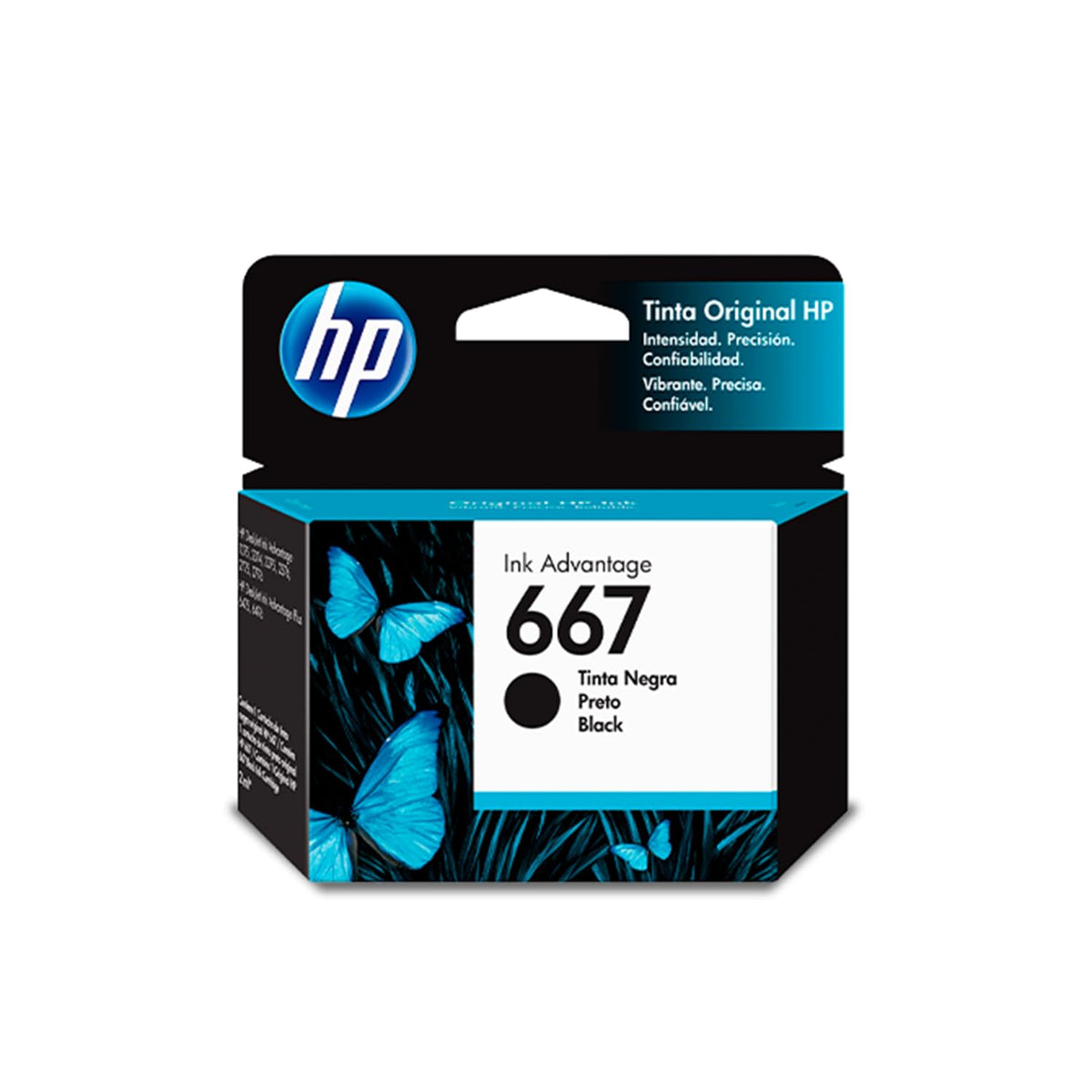 Cartucho de Tinta HP Negro Original Compatibilidad DeskJet Ink Advantage 1275 2374 2375 2376 2775 2776 6076 6476