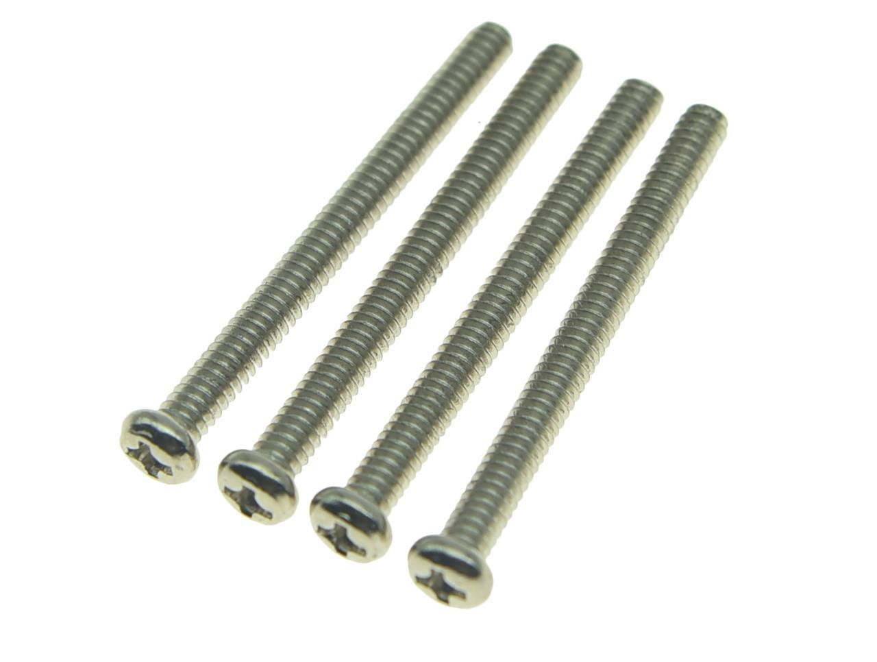 Dopro Paquete de 20 tornillos Humbucker para guitarra de rosca imperial de Estados Unidos con resortes para GB/EMG/Seymour Duncan/Dimarzio níquel