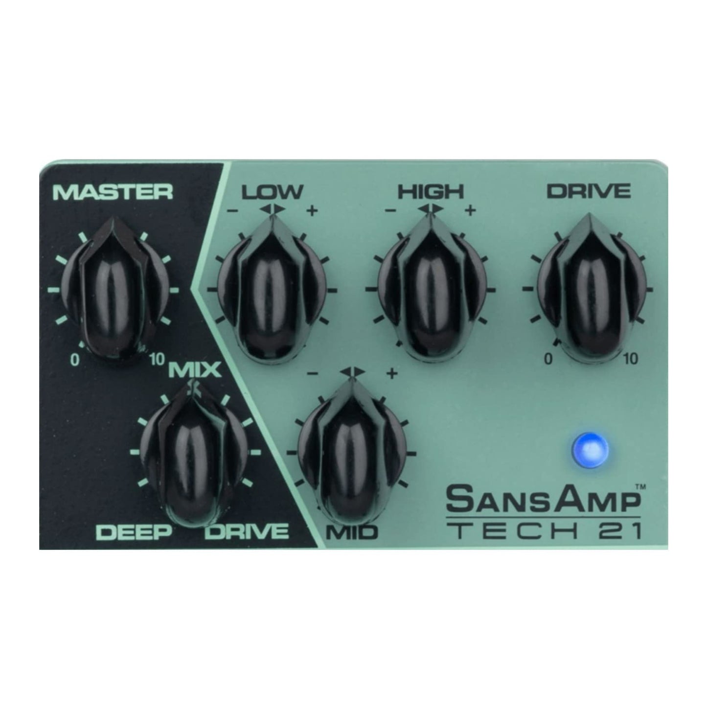 Pedal SansAmp Tech 21 YYZ Geddy Lee con Interruptor de Impulso y Ecualizador Activo